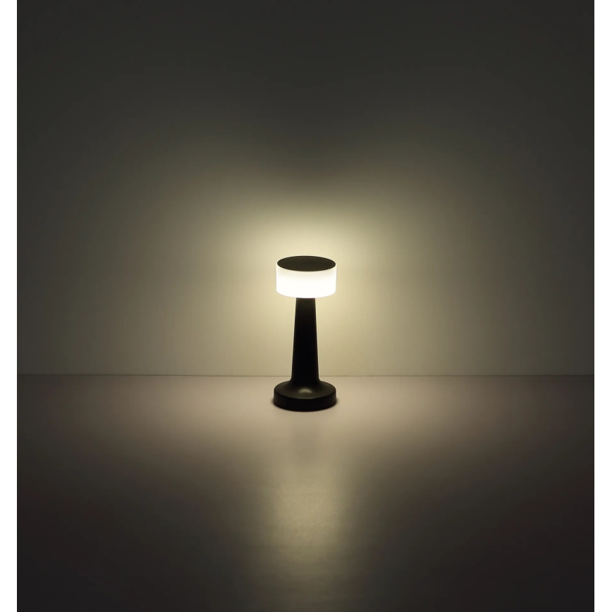 Globo - LED Dimmable touch table lamp LED/1W/3,7V 2700K/4000K/6500K 800 mAh USB black