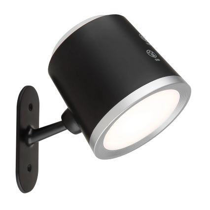 Globo - LED Dimmable touch table lamp 4in1 LED/6W/3,7V 3000K/4000K/6500K 1500 mAh USB black