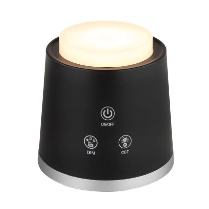 Globo - LED Dimmable touch table lamp 4in1 LED/6W/3,7V 3000K/4000K/6500K 1500 mAh USB black