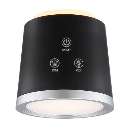 Globo - LED Dimmable touch table lamp 4in1 LED/6W/3,7V 3000K/4000K/6500K 1500 mAh USB black