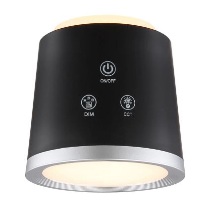 Globo - LED Dimmable touch table lamp 4in1 LED/6W/3,7V 3000K/4000K/6500K 1500 mAh USB black