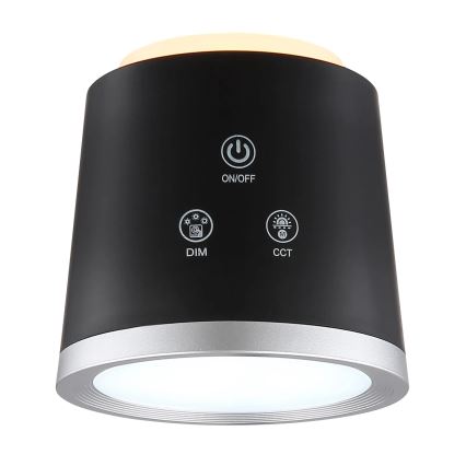 Globo - LED Dimmable touch table lamp 4in1 LED/6W/3,7V 3000K/4000K/6500K 1500 mAh USB black