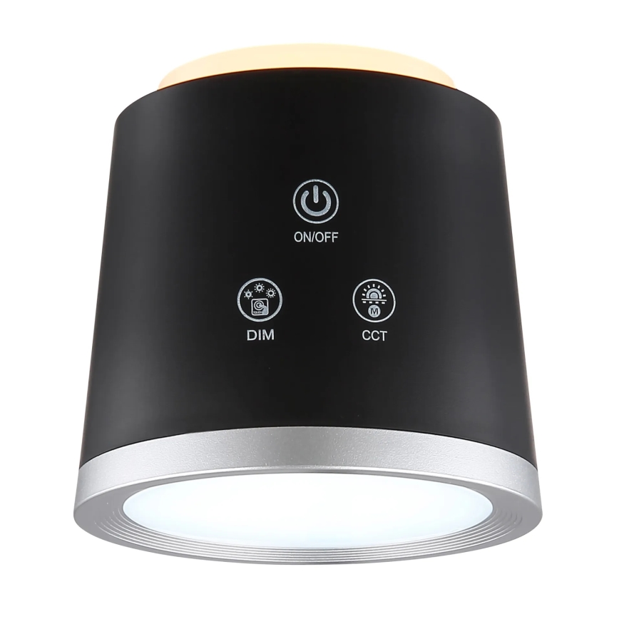 Globo - LED Dimmable touch table lamp 4in1 LED/6W/3,7V 3000K/4000K/6500K 1500 mAh USB black