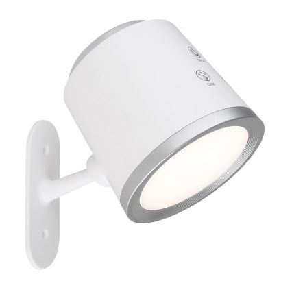 Globo - LED Dimmable touch table lamp 4in1 LED/6W/3,7V 3000K/4000K/6500K 1500 mAh USB white