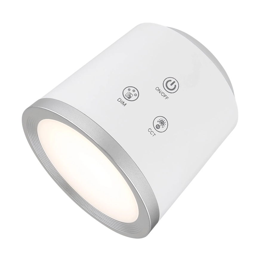 Globo - LED Dimmable touch table lamp 4in1 LED/6W/3,7V 3000K/4000K/6500K 1500 mAh USB white