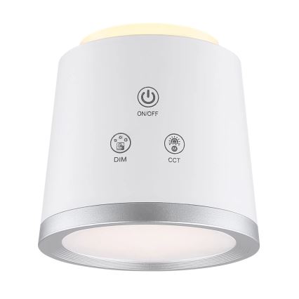 Globo - LED Dimmable touch table lamp 4in1 LED/6W/3,7V 3000K/4000K/6500K 1500 mAh USB white