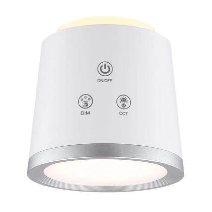 Globo - LED Dimmable touch table lamp 4in1 LED/6W/3,7V 3000K/4000K/6500K 1500 mAh USB white
