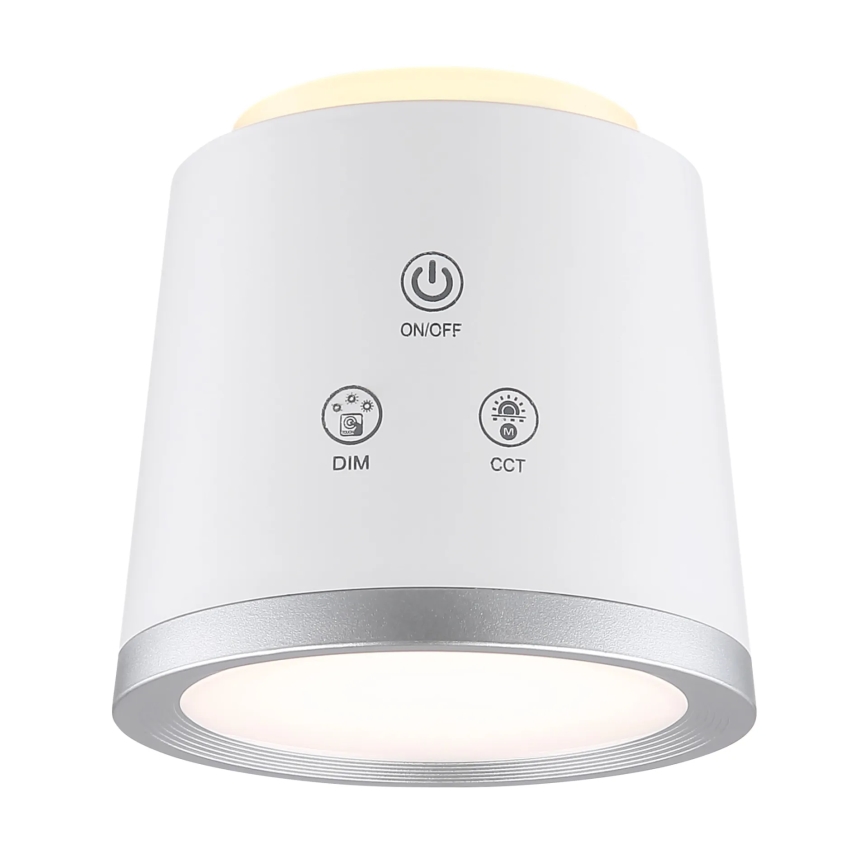Globo - LED Dimmable touch table lamp 4in1 LED/6W/3,7V 3000K/4000K/6500K 1500 mAh USB white