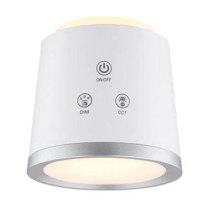 Globo - LED Dimmable touch table lamp 4in1 LED/6W/3,7V 3000K/4000K/6500K 1500 mAh USB white