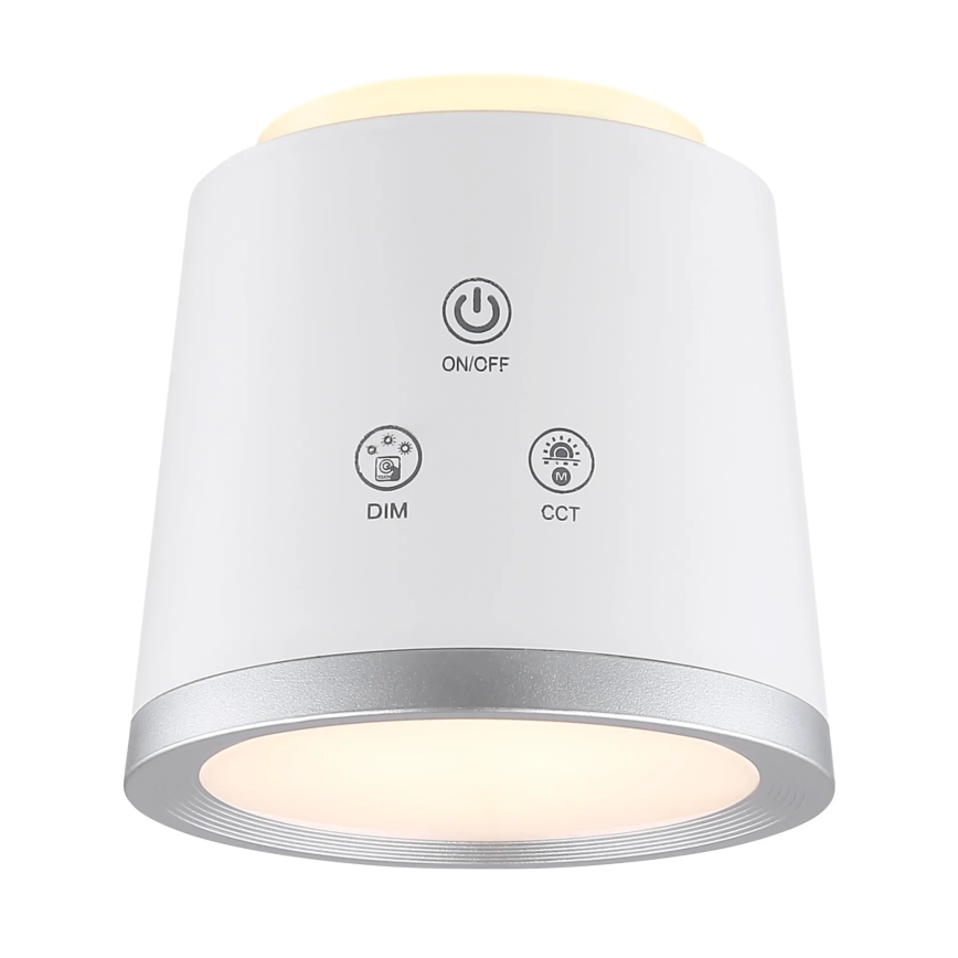 Globo - LED Dimmable touch table lamp 4in1 LED/6W/3,7V 3000K/4000K/6500K 1500 mAh USB white