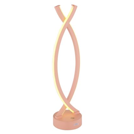 Globo - LED Dimmable touch table lamp LED/1W/3,7V 3000K 1800 mAh USB pink