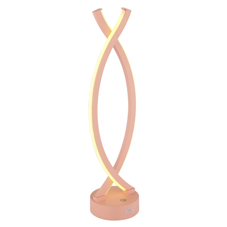 Globo - LED Dimmable touch table lamp LED/1W/3,7V 3000K 1800 mAh USB pink