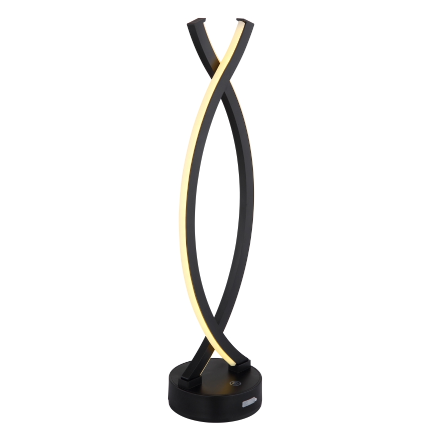 Globo - LED Dimmable touch table lamp LED/1W/3,7V 3000K 1800 mAh USB black