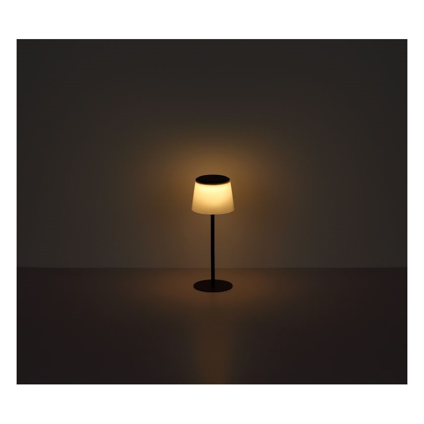 Globo - LED Dimmable touch outdoor table lamp LED/1,8W/5V IP44 1800 mAh black/white