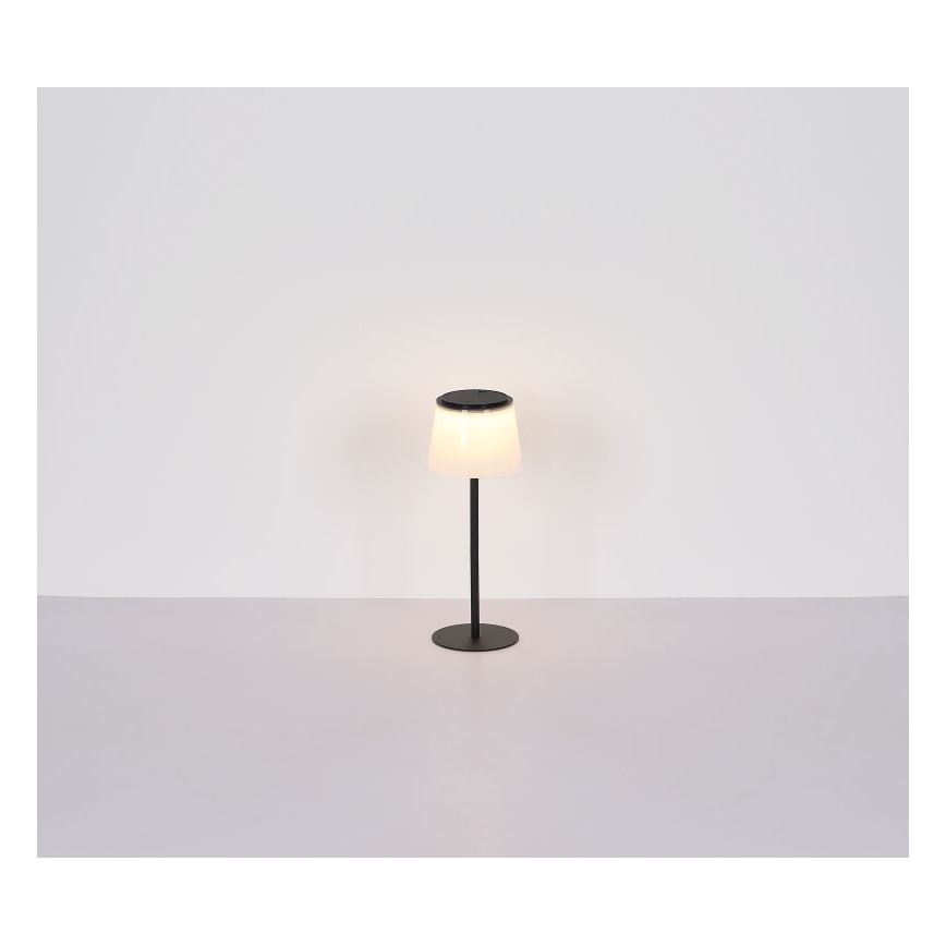 Globo - LED Dimmable touch outdoor table lamp LED/1,8W/5V IP44 1800 mAh black/white