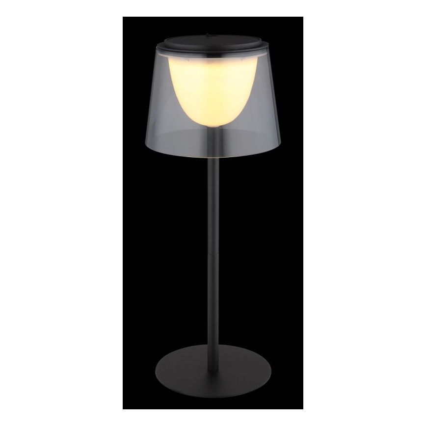 Globo - LED Dimmable touch outdoor table lamp LED/1,8W/5V IP44 1800 mAh black/smoky
