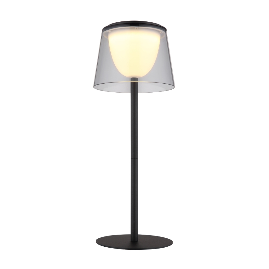 Globo - LED Dimmable touch outdoor table lamp LED/1,8W/5V IP44 1800 mAh black/smoky
