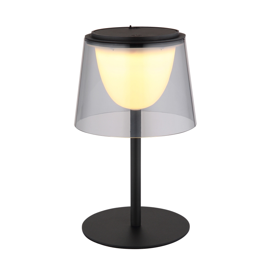 Globo - LED Dimmable touch outdoor table lamp LED/1,8W/5V IP44 1800 mAh black/smoky