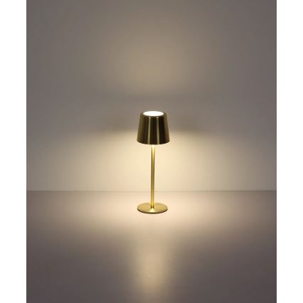 Globo - LED Dimmable Touch Rechargeable Desk Lamp LED/2W/3,7V 3000/4000/6000K 2200 mAh Gold