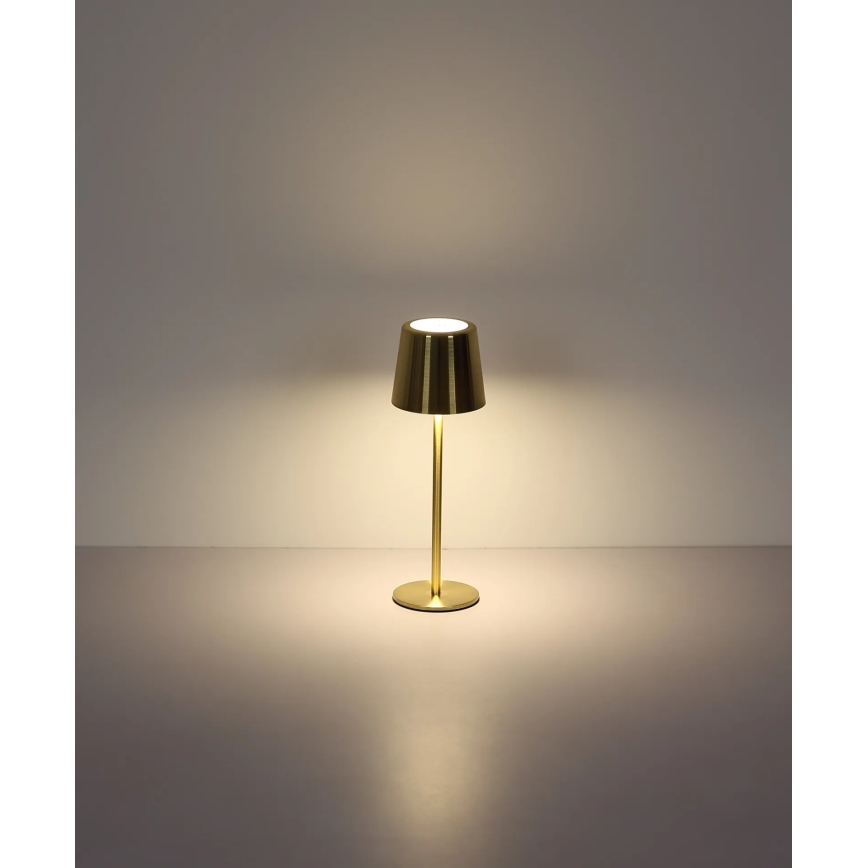 Globo - LED Dimmable Touch Rechargeable Desk Lamp LED/2W/3,7V 3000/4000/6000K 2200 mAh Gold