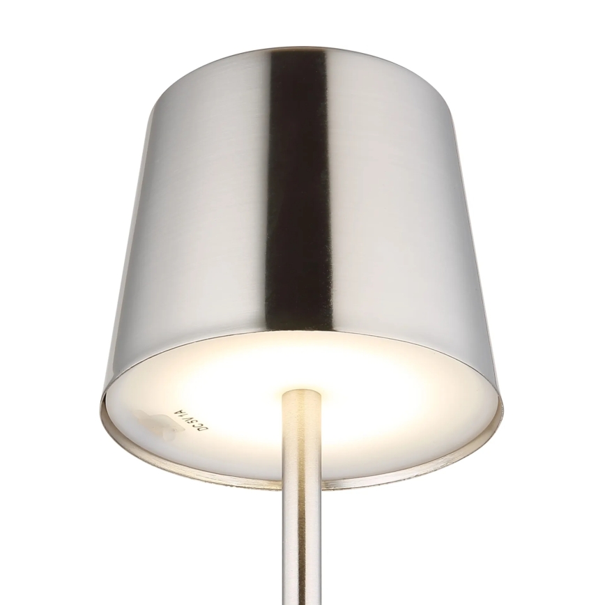 Globo - LED Dimmable Touch-Control Rechargeable Table Lamp LED/2W/3.7V 3000/4000/6000K 2200 mAh Glossy Chrome