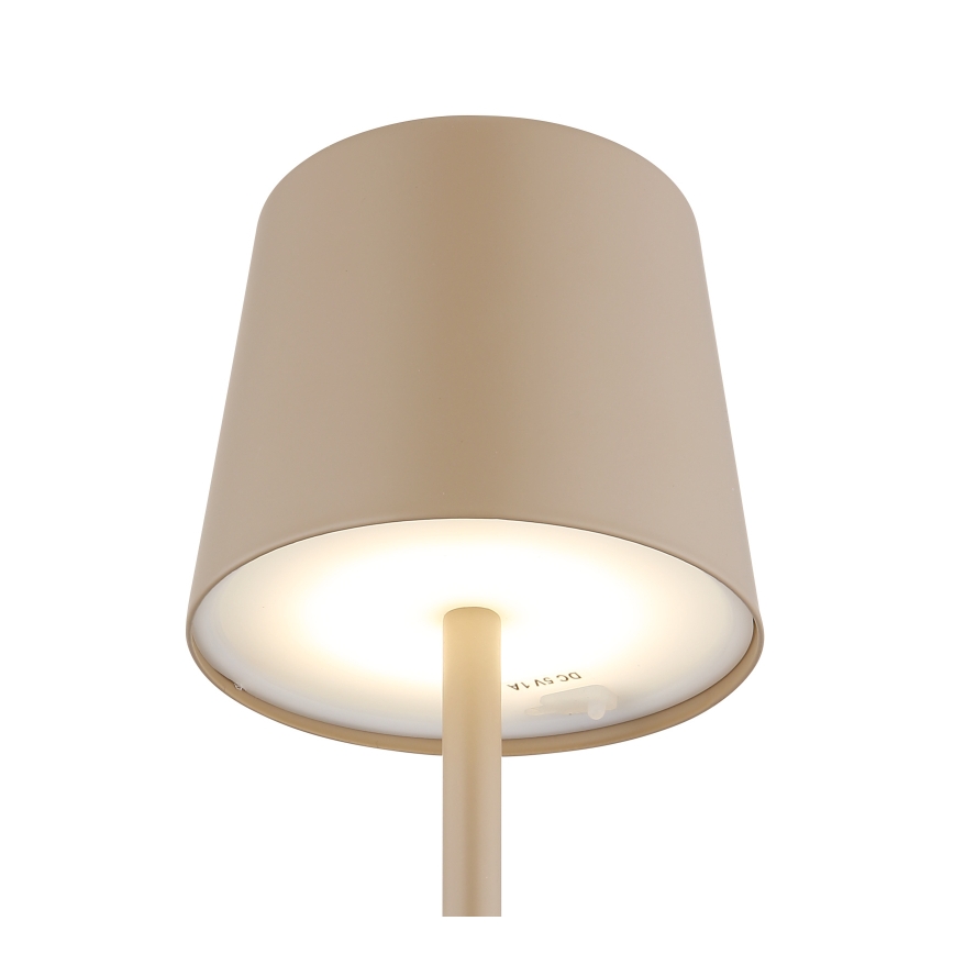 Globo - LED Dimmable outdoor touch table lamp LED/2W/5V 3000/4000/6000K 2200 mAh IP44 creamy