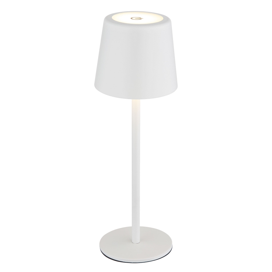 Globo - LED Dimmable outdoor touch table lamp LED/2W/5V 3000/4000/6000K 2200 mAh IP44 white