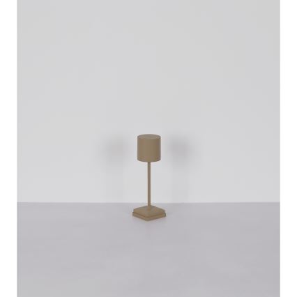 Globo - Dimmable touch-operated rechargeable LED table lamp LED/1.5W/5V 2200 mAh beige