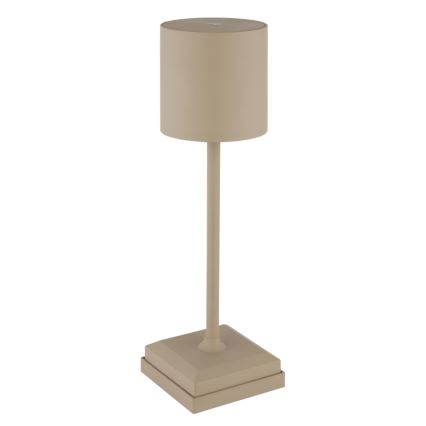 Globo - Dimmable touch-operated rechargeable LED table lamp LED/1.5W/5V 2200 mAh beige