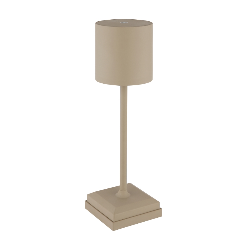 Globo - Dimmable touch-operated rechargeable LED table lamp LED/1.5W/5V 2200 mAh beige