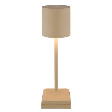 Globo - Dimmable touch-operated rechargeable LED table lamp LED/1.5W/5V 2200 mAh beige
