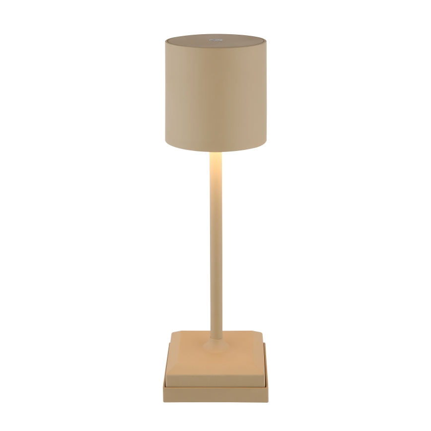 Globo - Dimmable touch-operated rechargeable LED table lamp LED/1.5W/5V 2200 mAh beige