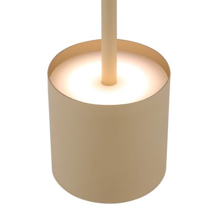 Globo - Dimmable touch-operated rechargeable LED table lamp LED/1.5W/5V 2200 mAh beige