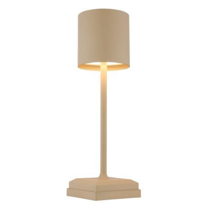 Globo - Dimmable touch-operated rechargeable LED table lamp LED/1.5W/5V 2200 mAh beige