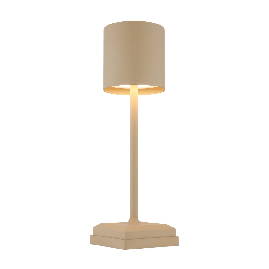 Globo - Dimmable touch-operated rechargeable LED table lamp LED/1.5W/5V 2200 mAh beige