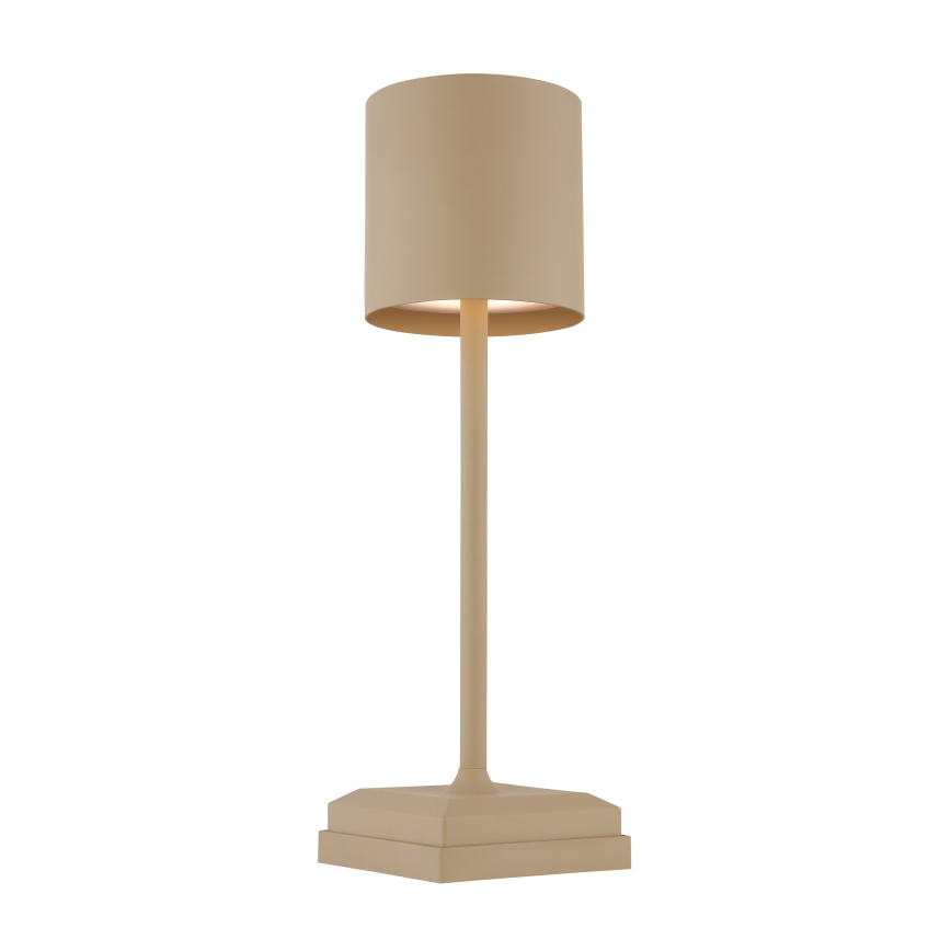 Globo - Dimmable touch-operated rechargeable LED table lamp LED/1.5W/5V 2200 mAh beige