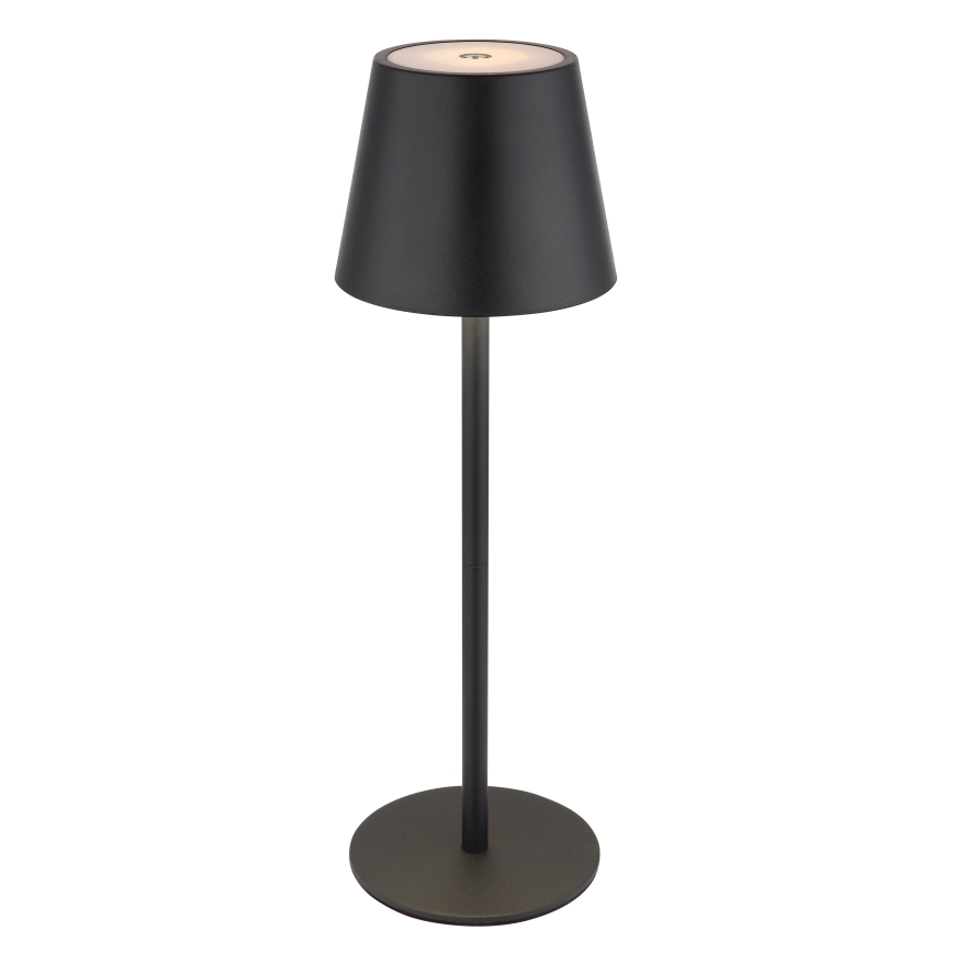 Globo - Dimmable Touch-Sensitive Rechargeable Outdoor Table Lamp, 3-in-1, LED 3W/5V, 3000/4000/5000K, IP54, 1800 mAh, Black