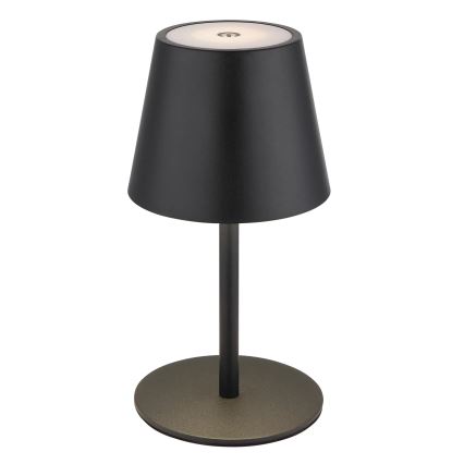 Globo - Dimmable Touch-Sensitive Rechargeable Outdoor Table Lamp, 3-in-1, LED 3W/5V, 3000/4000/5000K, IP54, 1800 mAh, Black