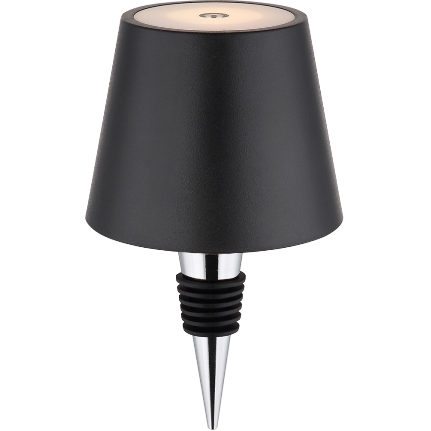 Globo - Dimmable Touch-Sensitive Rechargeable Outdoor Table Lamp, 3-in-1, LED 3W/5V, 3000/4000/5000K, IP54, 1800 mAh, Black