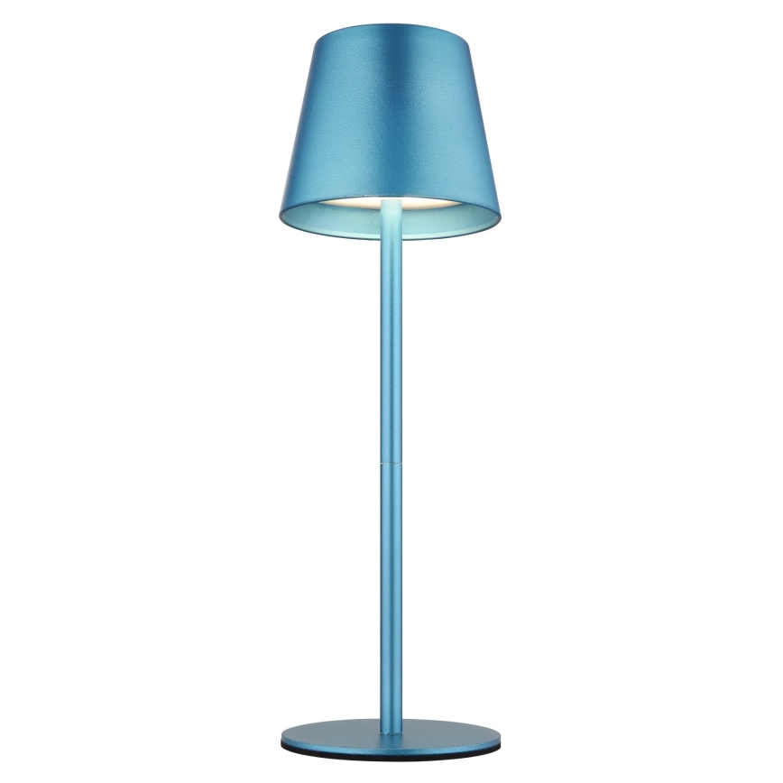 Globo - Touch-dimmable Rechargeable Outdoor Table Lamp 3-in-1, LED/3W/5V, 3000/4000/5000K, IP54, 1800 mAh, Blue
