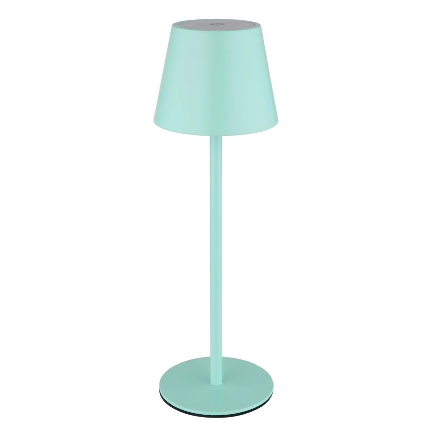 Globo - LED Dimmable Touch Rechargeable Outdoor Table Lamp 3-in-1 LED/3W/5V 3000/4000/5000K IP54 1800 mAh Mint Green