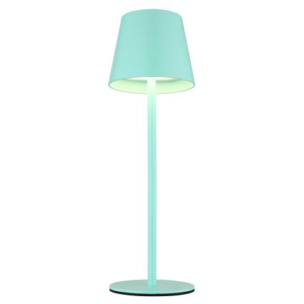 Globo - LED Dimmable Touch Rechargeable Outdoor Table Lamp 3-in-1 LED/3W/5V 3000/4000/5000K IP54 1800 mAh Mint Green