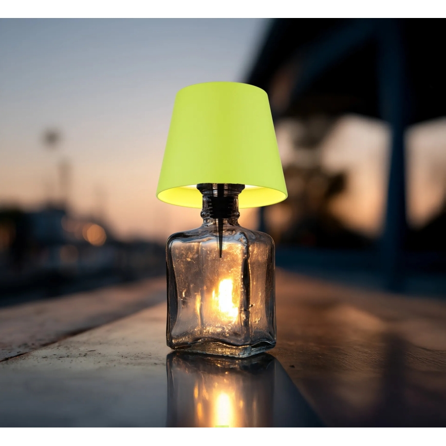 Globo - LED Dimmable Touch Rechargeable Outdoor Table Lamp 3-in-1 LED/3W/5V 3000/4000/5000K IP54 1800 mAh green