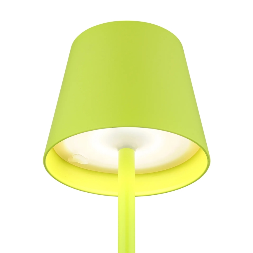 Globo - LED Dimmable Touch Rechargeable Outdoor Table Lamp 3-in-1 LED/3W/5V 3000/4000/5000K IP54 1800 mAh green