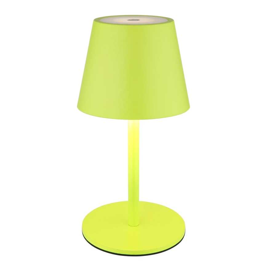 Globo - LED Dimmable Touch Rechargeable Outdoor Table Lamp 3-in-1 LED/3W/5V 3000/4000/5000K IP54 1800 mAh green
