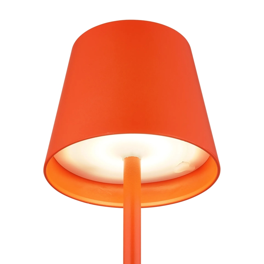 Globo - Dimmable LED Touch‑Control Rechargeable Outdoor Table Lamp, 3‑in‑1, 3W/5V, 3000/4000/5000K, IP54, 1800 mAh, Red