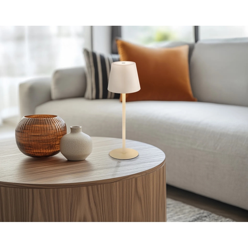 Globo - LED Dimmable Touch-Controlled Rechargeable Outdoor Table Lamp 3-in-1 LED/3W/5V 3000/4000/5000K IP54 1800 mAh