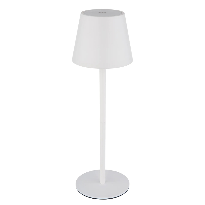 Globo - Dimmable touch-controlled rechargeable outdoor table lamp 3-in-1 LED/3W/5V 3000/4000/5000K IP54 1800 mAh white
