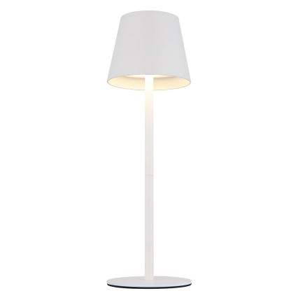 Globo - Dimmable touch-controlled rechargeable outdoor table lamp 3-in-1 LED/3W/5V 3000/4000/5000K IP54 1800 mAh white