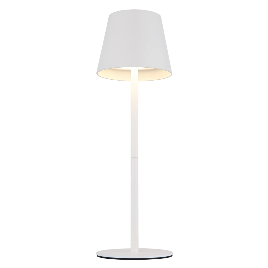 Globo - Dimmable touch-controlled rechargeable outdoor table lamp 3-in-1 LED/3W/5V 3000/4000/5000K IP54 1800 mAh white